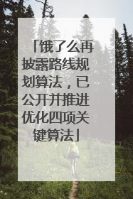 饿了么再披露路线规划算法，已公开并推进优化四项关键算法