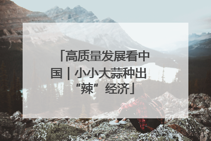 高质量发展看中国｜小小大蒜种出“辣”经济