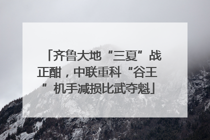 齐鲁大地“三夏”战正酣，中联重科“谷王”机手减损比武夺魁