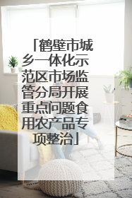 鹤壁市城乡一体化示范区市场监管分局开展重点问题食用农产品专项整治