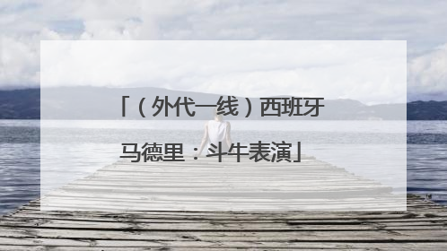 （外代一线）西班牙马德里：斗牛表演