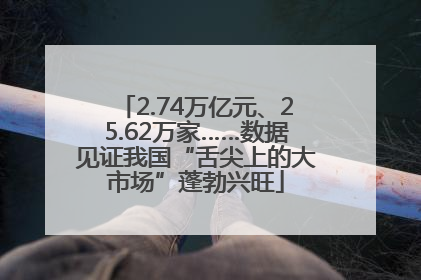 2.74万亿元、25.62万家……数据见证我国“舌尖上的大市场”蓬勃兴旺