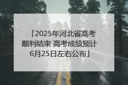 2025年河北省高考顺利结束 高考成绩预计6月25日左右公布
