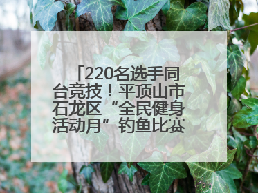 220名选手同台竞技！平顶山市石龙区“全民健身活动月”钓鱼比赛完美收竿