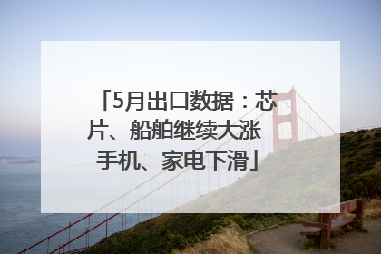 5月出口数据：芯片、船舶继续大涨 手机、家电下滑